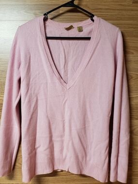Caslon Dusty Pink V-Neck Sweater